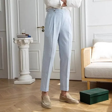Riolio High-quality Harajuku Slim Fit Men's Pants Trendy Brand Draped Suit Casual Trousers Smooths Your Silhouette Small Feet
